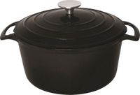 Vogue Ronde Gietijzeren Braadpan Zwart 3,2ltr