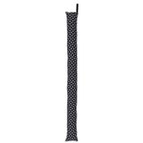 Cogex Tochtstopper - zwart - stof - 80 x 8 cm - tochtrollen - polyester