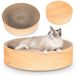 COIL Poteau griffoir en carton, lit pour chat, poteau griffoir pour chat, chaise longue pour chat, lit écologique, MDF, moderne, confortable, (hauteur : 10 cm)