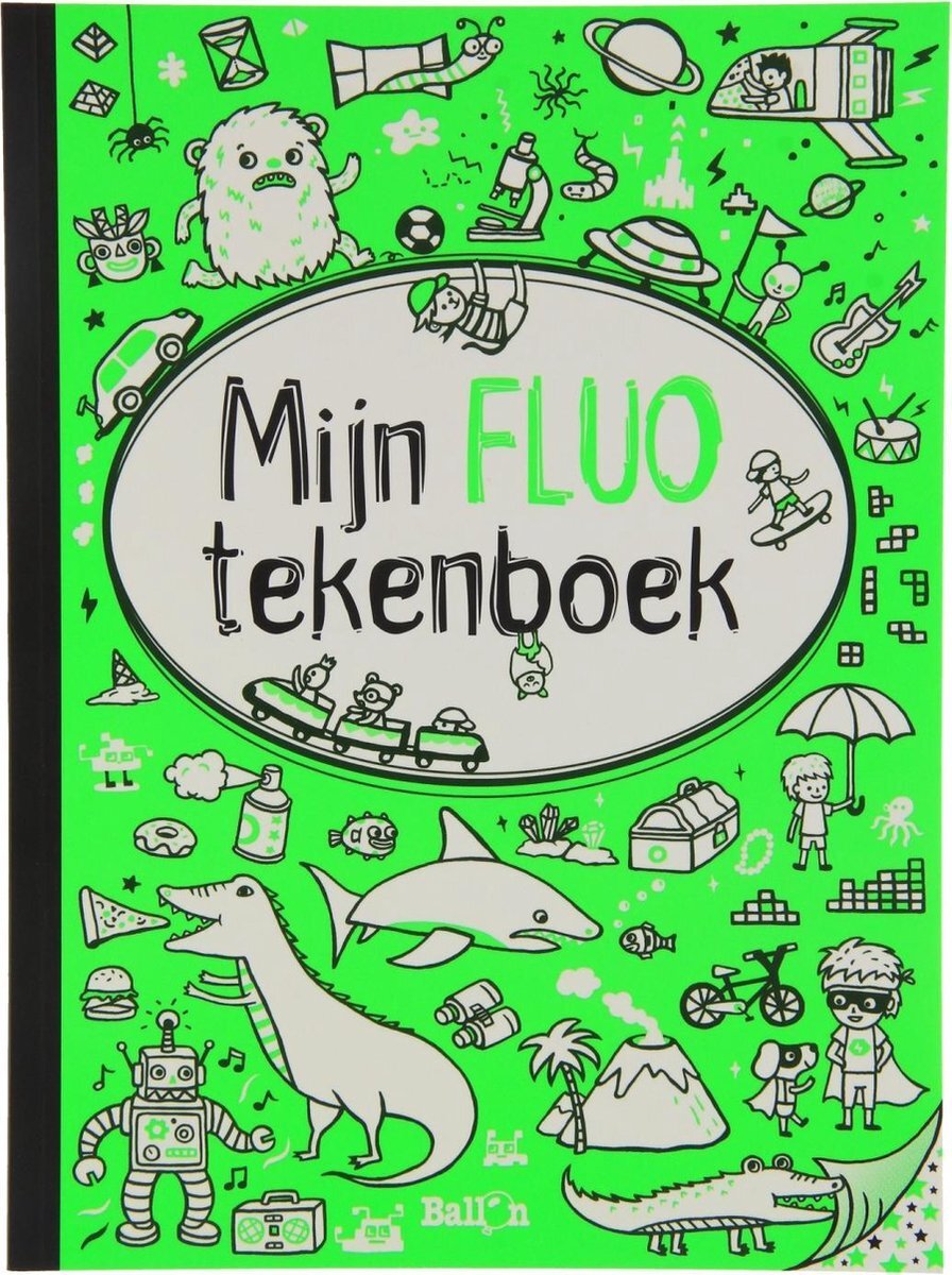 Joni Mijn Fluo Tekenboek Groen