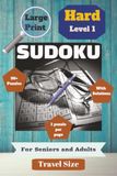 Large Print Sudoku for Seniors & Adults - Hard Level 1