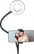 Grundig Ringlamp met Telefoonhouder - Ringlight met Tafelklem - Ø9cm Ringlicht met 24 LED's - 3 Lichtstanden en 9 Helderheidsniveaus - USB Voeding - Flexibele Armen - Voor Selfies en Video's
