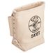 Canvas Klein Tools Canvas Bolt Bag, kleine tas voor boutopslag met bullpin lussen, riem tunnel lus verbinding, klein gereedschap 5416T, crème, 25,40 cm