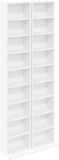 vidaXL CD Kast 2 st Wit 33 x 23,5 x 175 cm Bewerkt hout