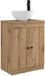 vidaXL Meuble de salle de bain avec lavabo chêne artisanal 54 x 35 x 83 cm