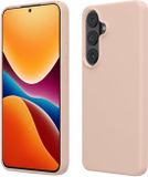 kwmobile telefoonhoesje geschikt voor Samsung Galaxy S26 Plus - Hoesje met siliconen coating - Smartphone case in kokosmelk