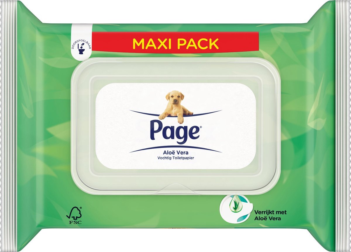 Page AloÃ« Vera Maxipack Vochtig wc papier