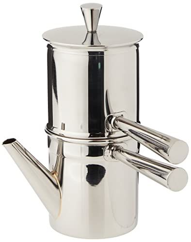 Napoletana Espressomachine, roestvrij staal, 18/10 kopjes, 1-2 stuks