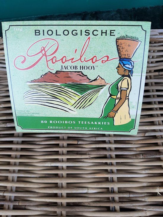 Jacob Hooy Biologische Rooibos Zakjes - 80st