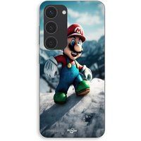 Maniacase Coque Pour Samsung Galaxy S23 Super Mario bros Mario