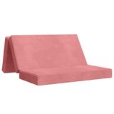 vidaXL Vouwbare Sofa Bed 120 x 67 x 45 cm Roze