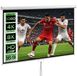 HOMCOM écran de projection - plastique - 236,8 x 8 x 158 cm - blanc