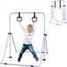 HOMCOM Gymnastiekstang voor Kinderen met Turnringen - Turnrek - Speeltoestel - Duikelrek - Paars