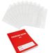 EXERZ Set van 10 A4-boekbeschermers, matte afwerking, verstelbare PVC-hoezen voor A4-boeken en schriften, eenvoudig te installeren met verstelbare riemen, herbruikbaar en duurzaam