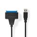 Nedis CCGB75100BK05 USB-A vers SATA 22-Pin câble adaptateur Noir