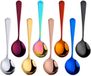 Unyqoos® Set van 8 Roestvrijstalen Soeplepels Regenboogkleurige
