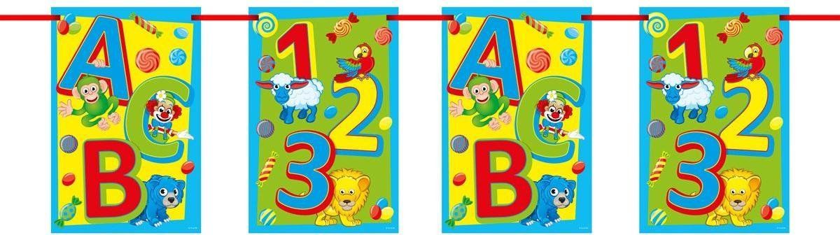 Folat Flagbanner Schulanfang 10mtr - Multikleur