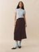 Next - Dames - Midi-rok met overslag - Bruin