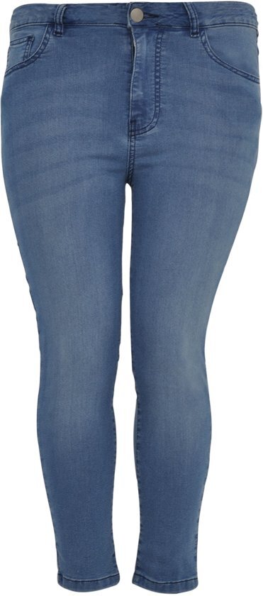 Yoek Grote maten - dames jeans skinny 7/8 - lichtblauw