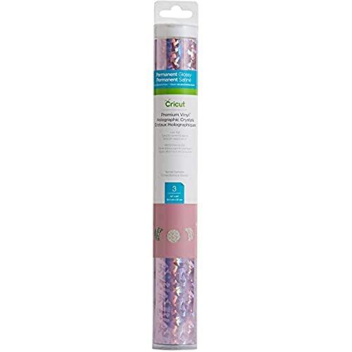 Cricut Holographic Crystals Permanent Vinyl - 3 Sheets - 30.5cm x 61cm
