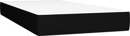 Matelas à ressorts ensachés medium 90x190x20 cm tissu noir
