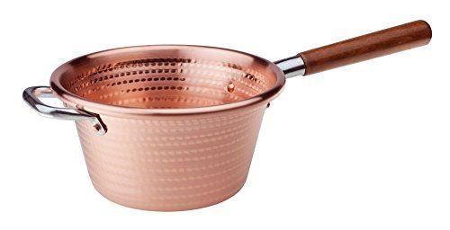 Pentole Agnelli Familie koken Polenta Pot met houten handvat - 20 cm - Koper