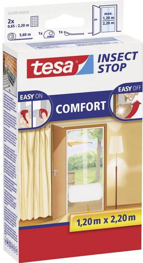 tesa Insect Stop Comfort Deurhor - Wit - 2200 x 1200 mm