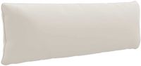 vidaXL Rugkussen PUTTEN 100% Polyester Wit 120 x 40 x 15 cm