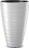 Prosperplast Plantenpot/bloempot Amazing - wit - D37 x H58 cm