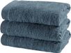 Casilin Como - Serviettes d'invités - 30x50cm - Ocean - Bleu - Lot de 3