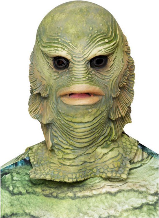 Smiffys Universal Monsters Creature From The Black Lagoon Mask - Green - Halloween