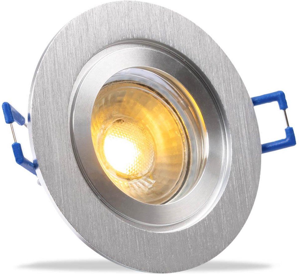 RTM Lighting Parker IP44 LED Inbouwspot - Chrome - 2700K - 5 Watt - Philips
