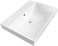 Brauer Aurora Wastafel - 60 cm - Keramiek Hoogglans Wit