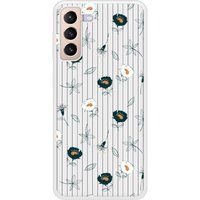 Samsung Stofdichte siliconen hoes compatibel met Galaxy S21 Plus Garden Flowers