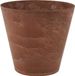 Artstone Plantenpot/bloempot - dark terra cotta - D32 x H29 cm - natuursteen look