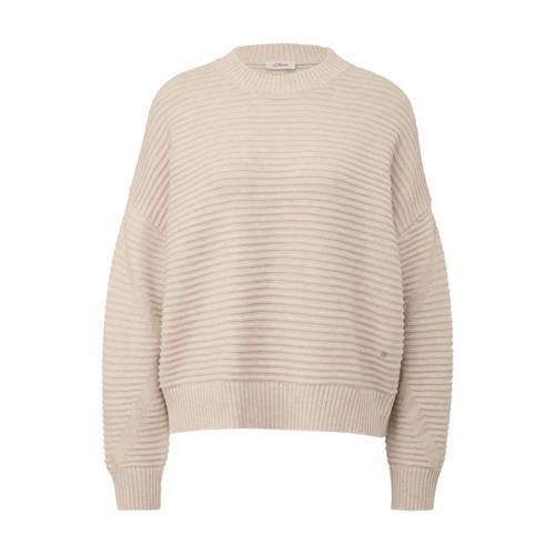 s.Oliver Gebreide Trui Beige