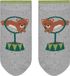 FALKE Baby Show Bears Noppen op de zool katoen huissokken baby grijs - maat 80-92