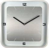 Merkloos NeXtime Square Wandklok - Wit