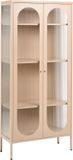 Beliani FOXTON - Vitrinekast - Beige - Staal
