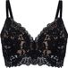 Hunkemöller Dames Lingerie Voorgevormde bh zonder beugel Andrea - Zwart - maat D80