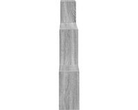 vidaXL Wandplank Muurmontage Grijs Sonoma 91,5 x 15 x 76 cm