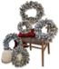 LOBERON Krans set van 5 Ellaria groen/wit