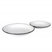 Ibili 912928 Geëmailleerde stalen plaat, 28 cm, wit