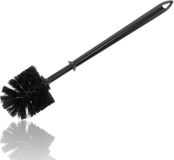 discountershop Universele Toiletborstel - 34,5 cm | Zonder Houder | Zwart | Kunststof