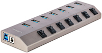 StarTech.com 7-Port USB-C Hub - USB 3.0, Self-Powered, with Individual On/Off Switches