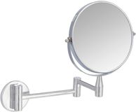 Amazon Basics Make-upspiegel voor wandmontage, rond, vergroting 1x/5x, 32,5 x 25,4 cm (l x b), verchroomd