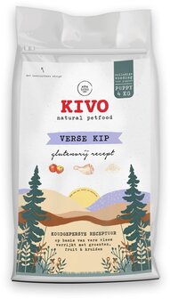Kivo Petfood glutenvrije puppy brokken - Verse kip Puppy - 4 kg