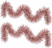 Kaemingk B.V. Guirlandes de Noël - 4x - Rose clair - Lametta en aluminium - 10 x 270 cm