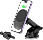 Tech Protection Jerry Telefoonhouder - Autohouder Voor Voorruit / Ventilatierooster - geschikt voor MagSafe - draadloos opladen