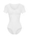cfab T-shirt bodysuit met corrigerende werking en slipje - Wit - 2XL